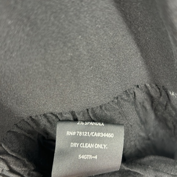 Eileen Fisher Silk Chiffon Sleeveless Black Dress Women’s Size Medium - Picture 6 of 8